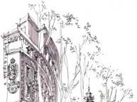 Via Venetta Street Illustration. Rome, Italy. Via Venetta Street Illustration. Rome, Italy.
