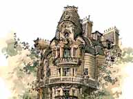 Marker Rendering of Building. Paris, France. Marker Rendering of Building. Paris, France.