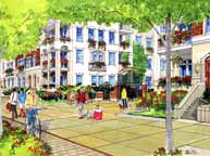 Streetscape marker rendering of a proposed project in NJ. Streetscape marker rendering of a proposed project in NJ.